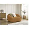 Bobochic - Accueil Séjour Fauteuil Fauteuil tina tissu bouclette Jaune