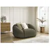 Accueil Séjour Fauteuil Bobochic Fauteuil tina tissu bouclette Vert
