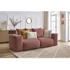 Canapé droit fixe modulable VOLTAIRE rose   BOBOCHIC 3 places