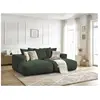 Canapé droit fixe 4 places VOLTAIRE assise profonde Vert   BOBOCHIC TU