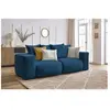 Canapé droit fixe modulable VOLTAIRE bleu foncé   BOBOCHIC 3 places