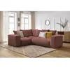 Canapé d'angle fixe modulable VOLTAIRE avec 1 chauffeuse 2 places, 1 a...