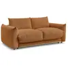 Bobochic canapé droit convertible ernest ouverture express orange 140x190 ERNEST