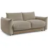 Bobochic canapé droit convertible ernest ouverture express taupe 160x190 ERNEST