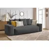 Bobochic canapé droit convertible coffre voltaire gris foncé VOLTAIRE