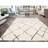Tapis poils longs ELOISE motifs graphiques multicolore 160x230  BOBOCHIC