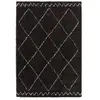Tapis Bobochic Tapis poils longs simon motifs graphiques 160x230 Noir