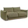 Bobochic canapé droit convertible ernest ouverture express vert 160x190 ERNEST