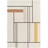 Tapis poils courts EMILIEN motifs abstraits multicolore 120x170  BOBOCHIC