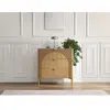 Commode 3 tiroirs LOLA plaqué frêne    BOBOCHIC
