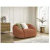 Bobochic - Accueil Séjour Fauteuil Fauteuil tina tissu bouclette Orange