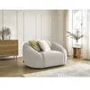 Fauteuil & pouf Bobochic Fauteuil tina velours côtelé Beige - Beige