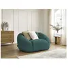 Fauteuil Bobochic Fauteuil tina tissu bouclette Bleu clair