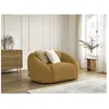 Fauteuil & pouf Bobochic Fauteuil tina velours côtelé Jaune - Jaune