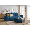 Canapé droit convertible coffre VOLTAIRE avec pouf Bobochic