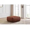 Bobochic pouf carré voltaire orange VOLTAIRE
