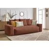Canapé droit convertible coffre VOLTAIRE orange   BOBOCHIC 3 places
