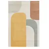 Tapis poils courts ROBIN motif abstrait  160x230  BOBOCHIC