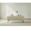 Bobochic table basse kasha pieds noir beige KASHA