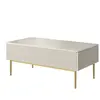 Bobochic table basse kasha pieds or beige KASHA