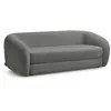 Canapé droit convertible déplimousse NEYO tissu bouclette Bobochic