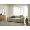 Bobochic canapé droit convertible déplimousse neyo tissu texturé taupe NEYO