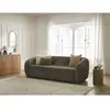 Canapé droit convertible déplimousse NEYO tissu bouclette Bobochic