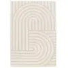 Bobochic - Tapis Tapis poils ras shylo motif géométrique 200x290 Beige