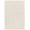 Tapis BOBOCHIC - Tapis poils ras SHYLO motif géométrique 160x230 Beige