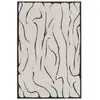 Bobochic tapis poils ras cosmara motif abstrait beige 120x170 COSMARA