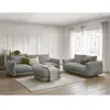 Canapé droit convertible déplimousse NEYO tissu texturé Bobochic