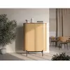 Bobochic - Buffet Haut Arrondi 2 Portes 107 Cm Amboise Couleur Chêne