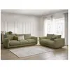 Bobochic ensemble canapé droit fixe 3 + 2 places ernest vert ERNEST