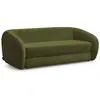 Bobochic canapé droit convertible déplimousse neyo tissu texturé vert NEYO