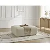 Pouf ANAKIN tissu texturé beige   BOBOCHIC