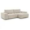 Canapé d'angle réversible ANAKIN tissu bouclette beige  réversible BOB...