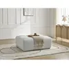 Pouf ANAKIN tissu texturé gris clair   BOBOCHIC