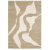 Tapis poils courts COLAS motif abstrait marron 120x170  BOBOCHIC