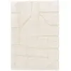Tapis poils longs MARINA motif graphique ecru 200x290  BOBOCHIC