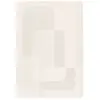 Tapis poils courts CLOTAIRE motif abstrait beige 160x230  BOBOCHIC