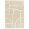 Tapis poils longs MARINA motif graphique beige 160x230  BOBOCHIC