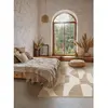 Tapis poils courts ELIOR motif abstrait marron 160x230  BOBOCHIC