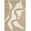 Tapis poils courts COLAS motif abstrait marron 160x230  BOBOCHIC