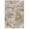 Tapis poils ras RIVIERE motif abstrait bleu 120x170  BOBOCHIC