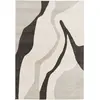 Tapis poils ras ULYS motif abstrait gris 200x290  BOBOCHIC