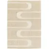 Tapis poils longs CALEB motif graphique beige 120x170  BOBOCHIC