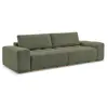 Bobochic - Canapé Droit Convertible Coffre Anakin Tissu Bouclette Vert