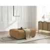 Pouf ANAKIN tissu bouclette jaune   BOBOCHIC