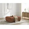 Pouf ANAKIN tissu bouclette orange   BOBOCHIC