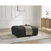 Pouf ANAKIN tissu texturé noir   BOBOCHIC